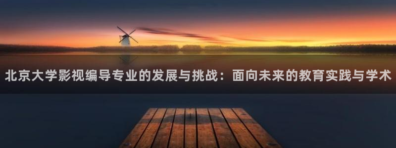 丝瓜视频http//：北京大学影视编导专业的发展与挑战：面向未来的教育实践与学术